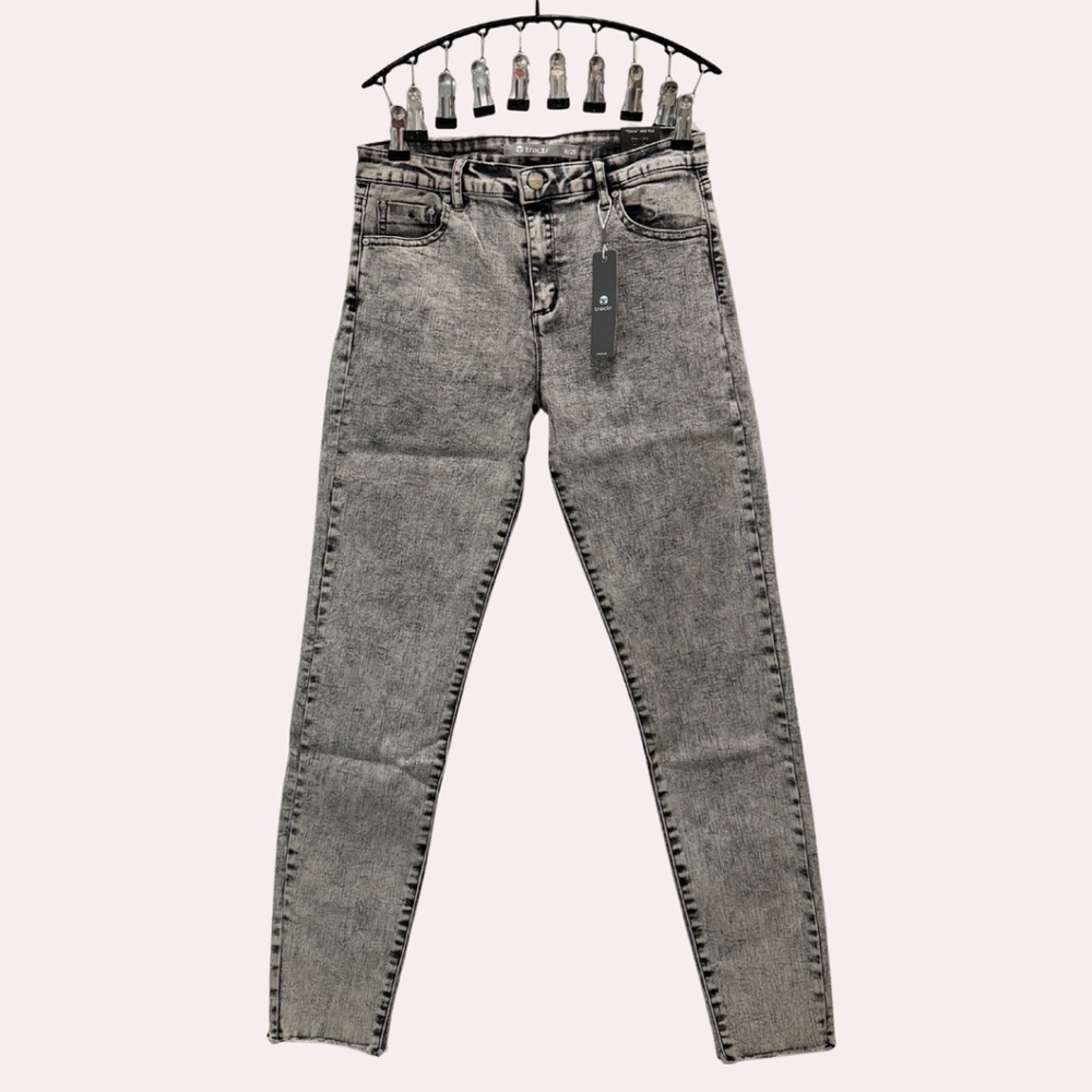 Grey Tractr acid wash skinny jeans - Size 6
